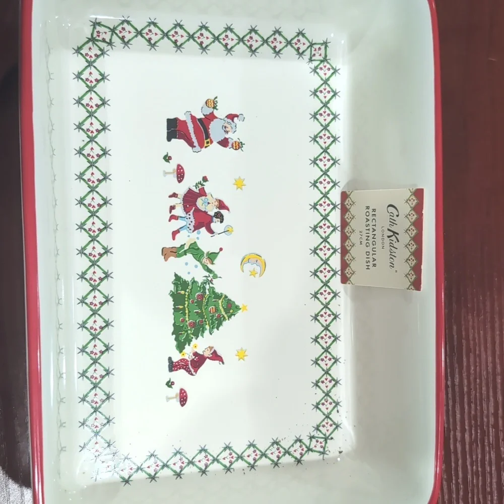 Cath Kidston Christmas Rectangular Roasting Dish - Picture 2 of 5